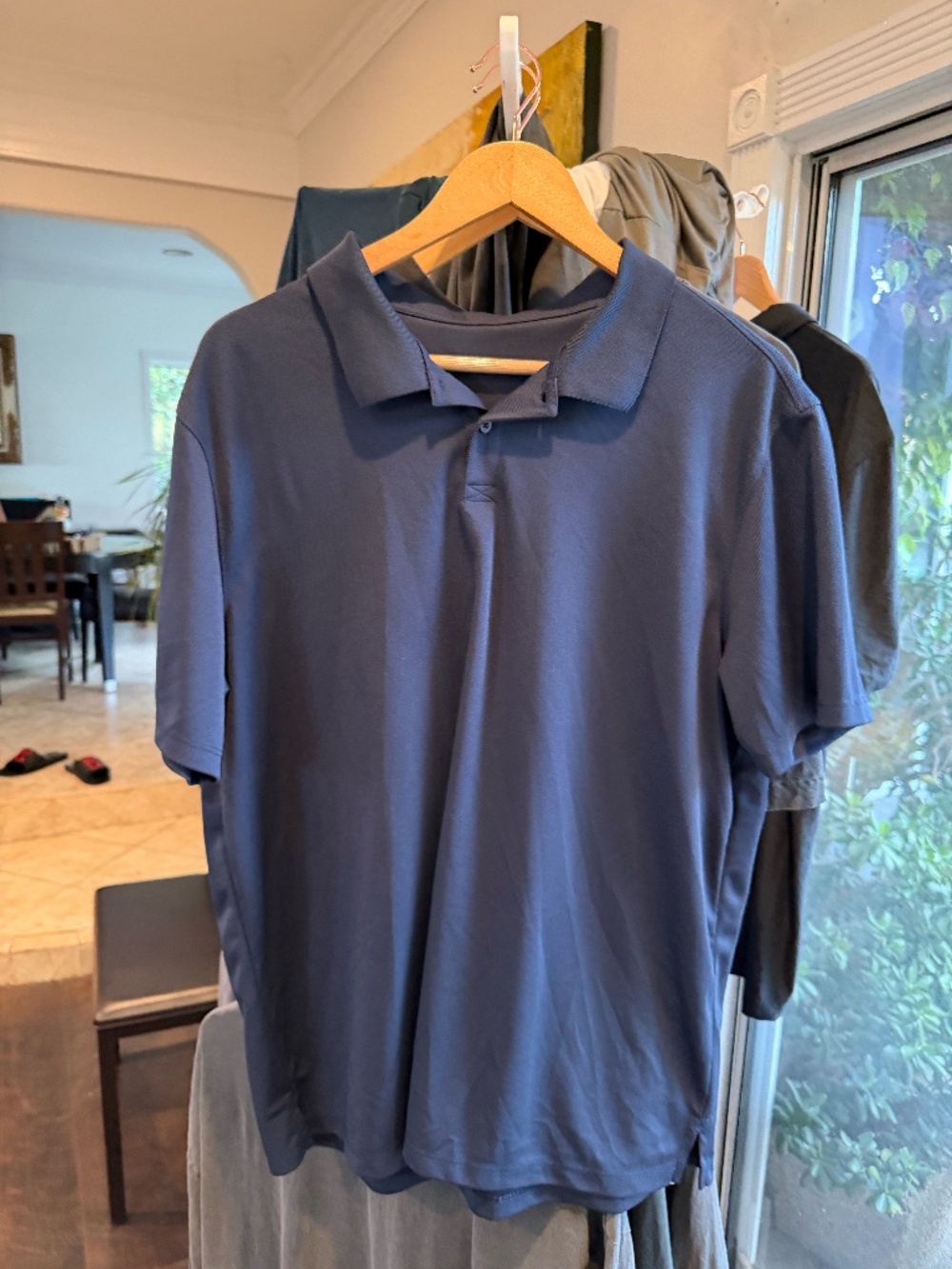 ZELLA MENS POLO T SHIRT SIZE XL BLUE